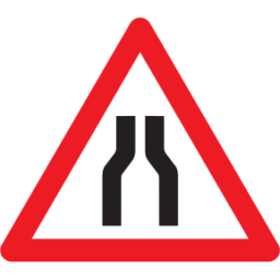 1.07 Narrowed roadway
