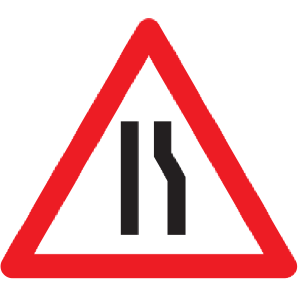 1.08 Narrow right-hand carriageway