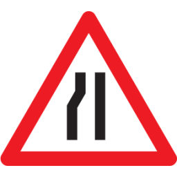 1.09 Narrowed carriageway on the left