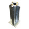 Steel foundation for road signs, hot-dip galvanized