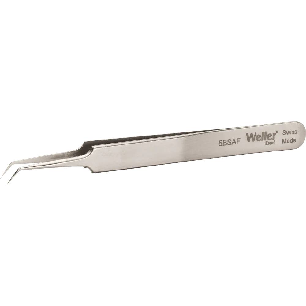 Precision tweezers, 30° curved, relieved