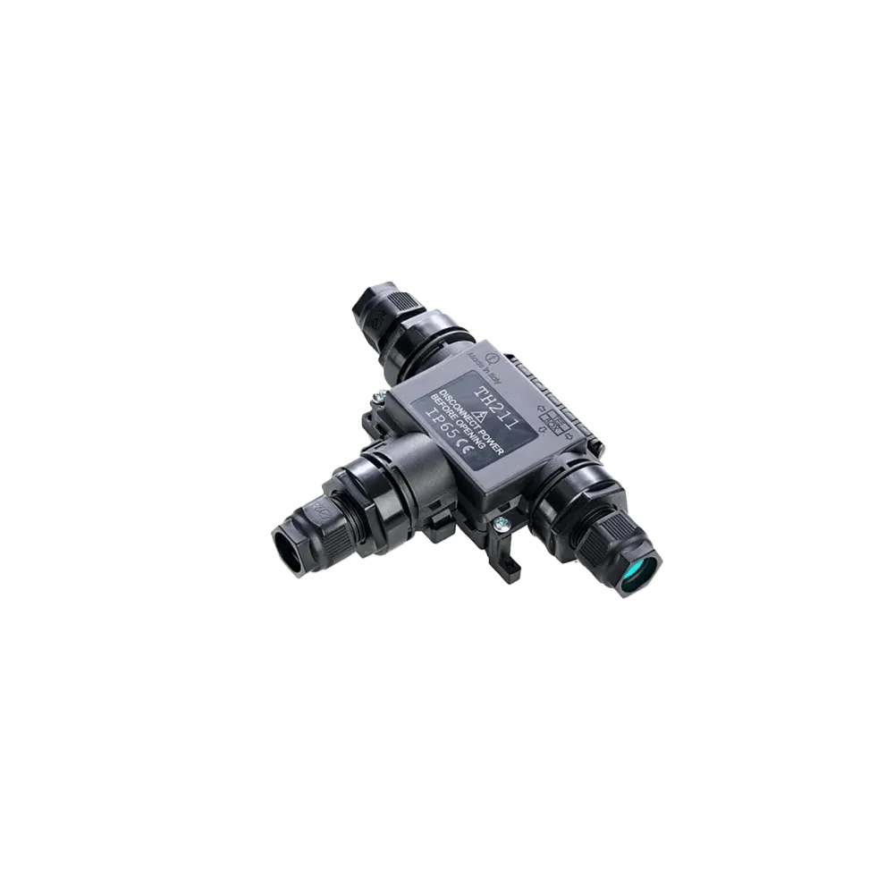 Techno T-distributor/cable socket TH211, 3-gang, empty, D7-13.5, IP65