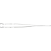 SMD tweezers angled 45° with round tips Ø 5 mm