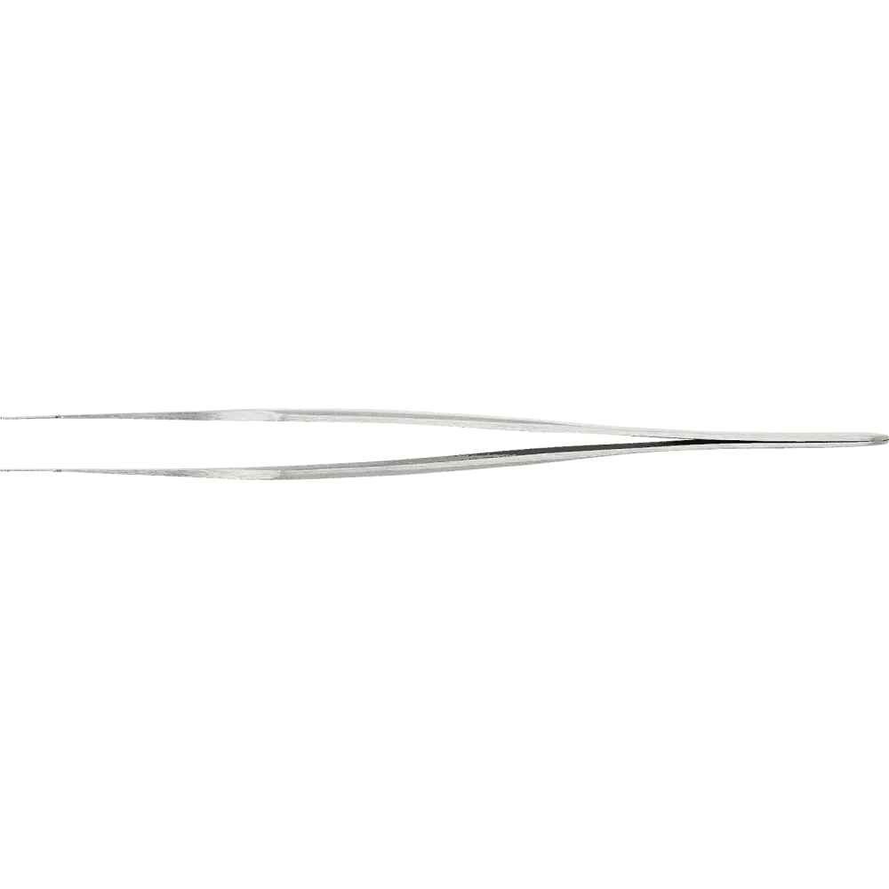 SMD tweezers angled 45° with fine tips for vertical application.