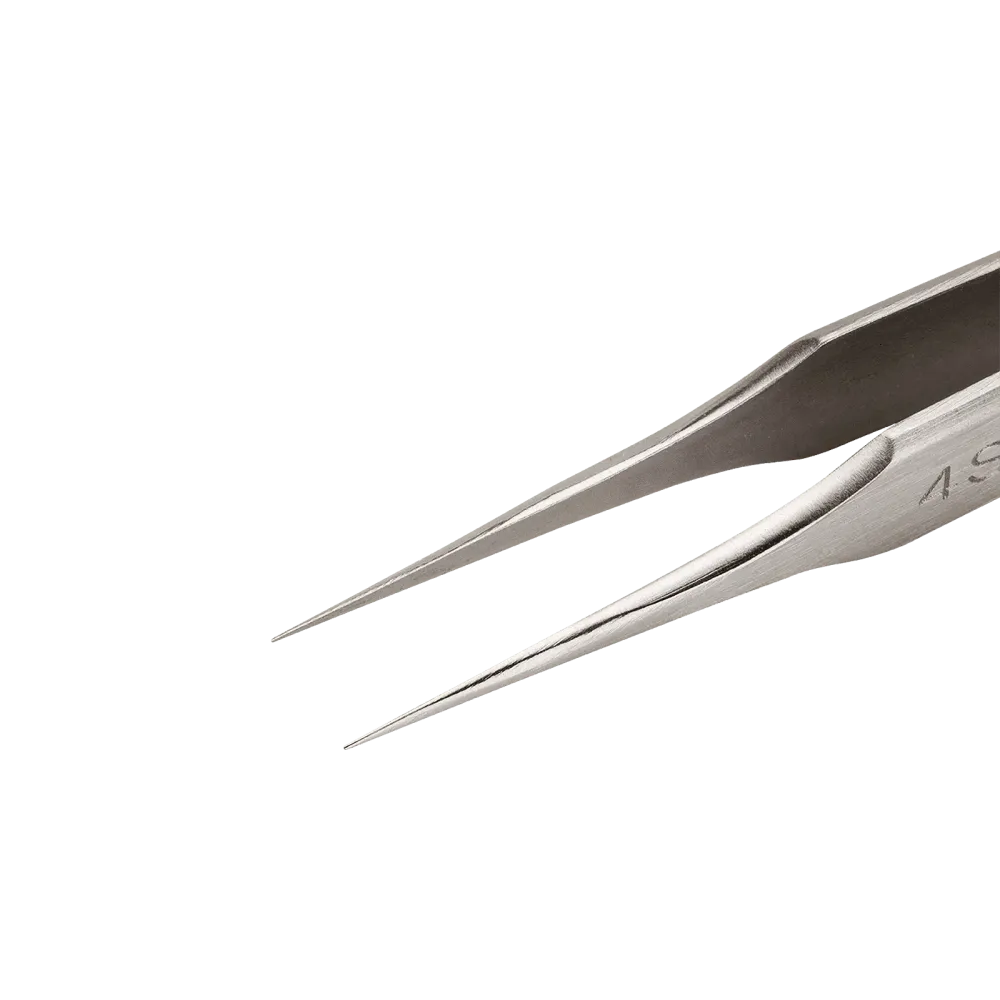 Precision tweezers with very fine tips