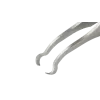 SMD tweezers angled 45° with round tips Ø 5 mm