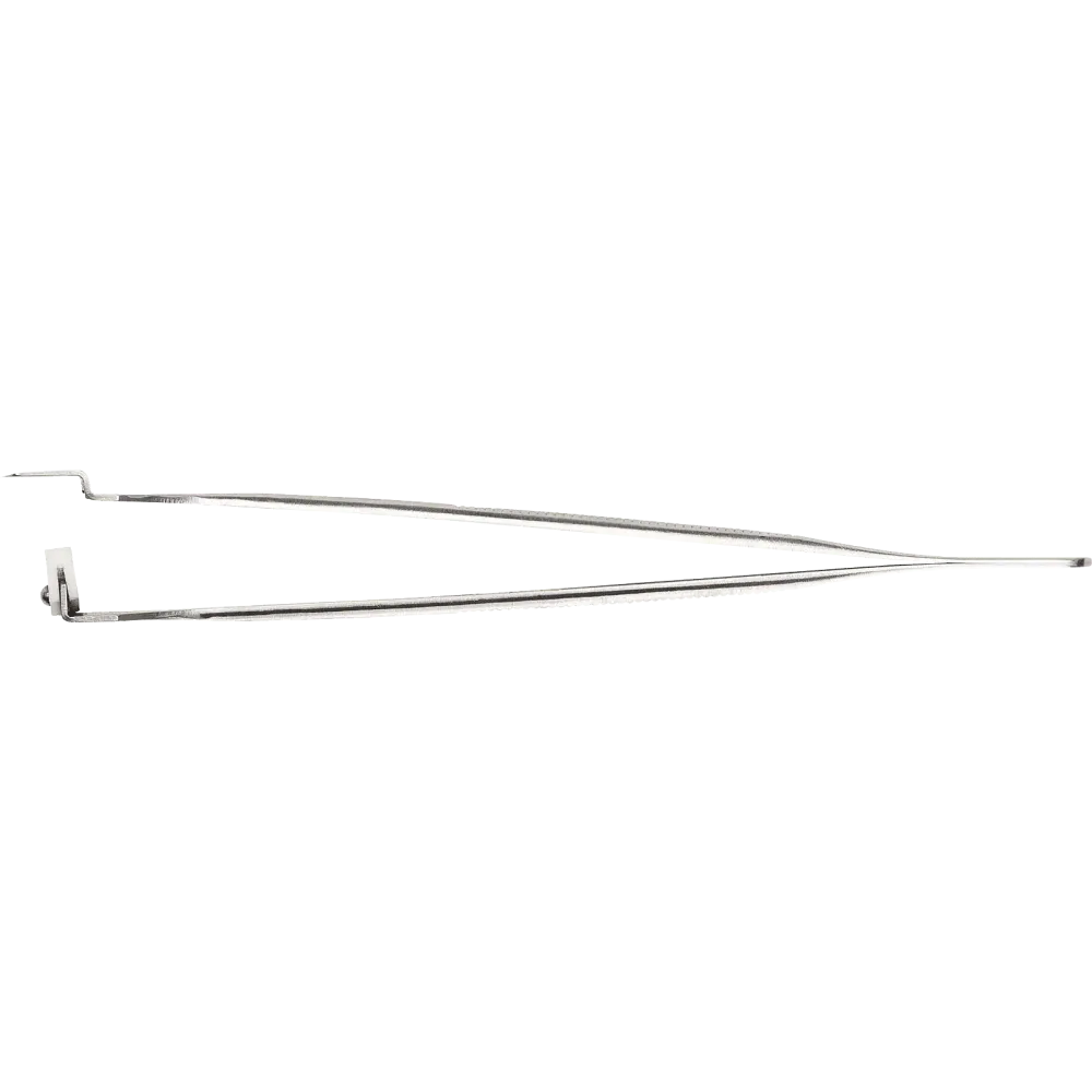 Wafer tweezers with freely movable upper blade made of Teflon