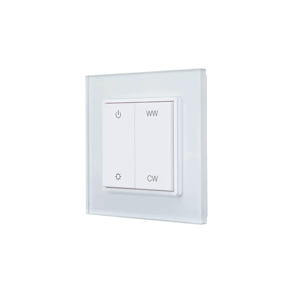 RF wireless wall switch, Tunable white, wall mounting, white