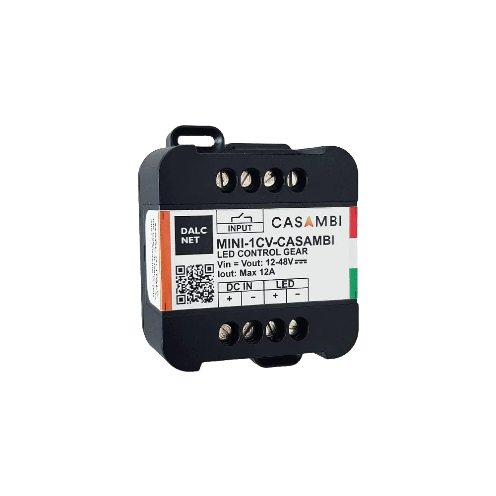 1 channel CASAMBI LED dimmer, constant voltage 12-48VDC, compact design