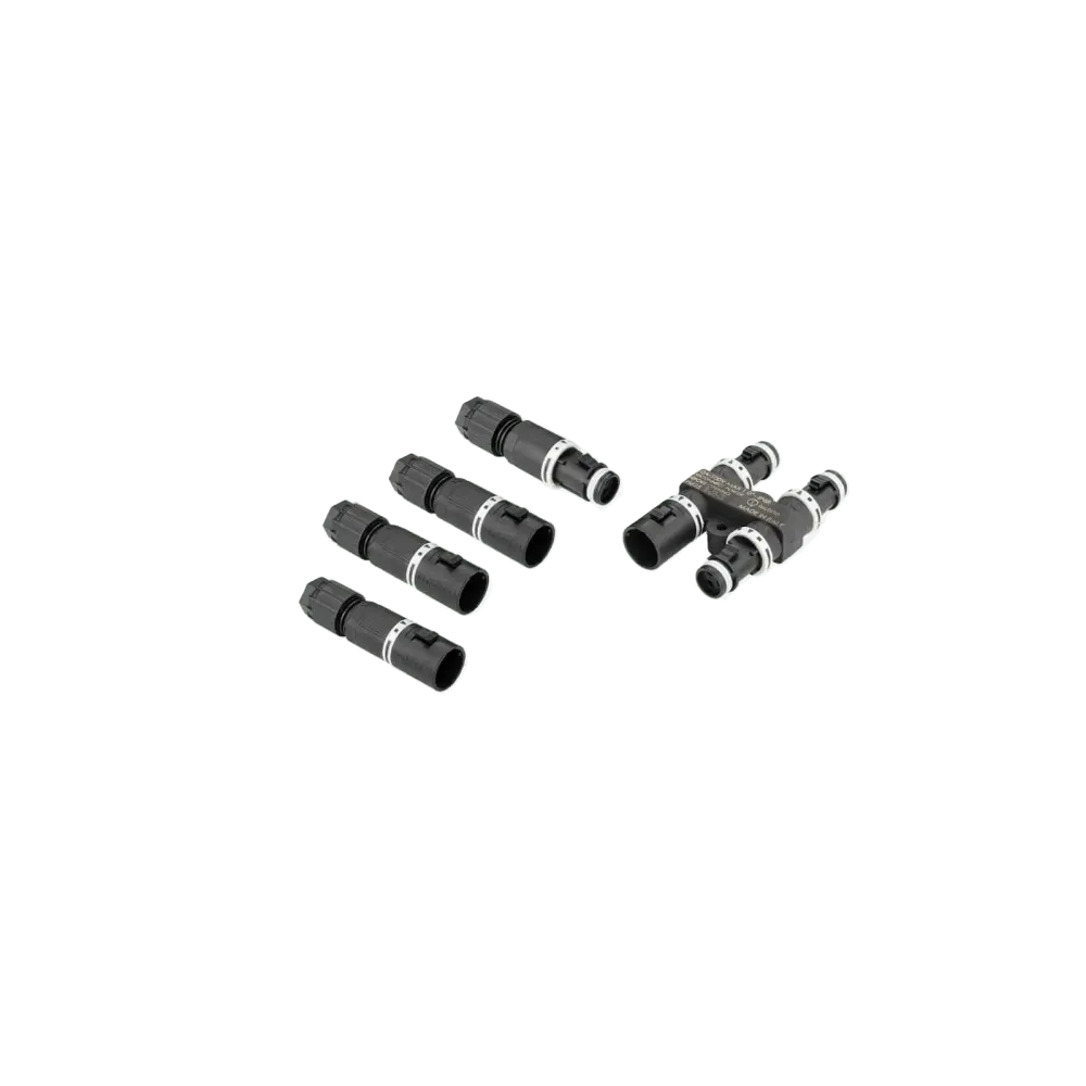 Set: H-cable distributor TH625, 4-gang, 3P, screw connection, D4.0-8.0, IP66/IP68