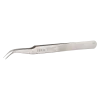 Precision tweezers curved, recessed, with fine tips