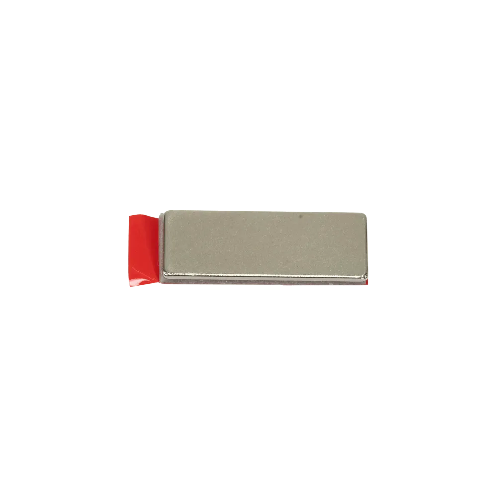 Self-adhesive block magnet 25 x 10 x 1mm, 20pcs PU