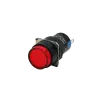 Illuminated Pushbutton switch, red, with LED light, 24V, 1NC+1NO