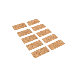 Self-adhesive cork strips 50 x 25 x 3.0 mm (PU10)