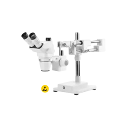ESD stereomicroscope NexiusZoom 1903-B, trinocular, 0.67-4.5, HWF10x/22mm, white