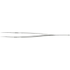Ergonomic precision tweezers with straight, flat, rounded tips