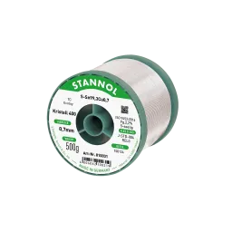 Solder wire Kristall 400, Sn99,3Cu0,7 - TC, RE L0, 0.7mm, 500g