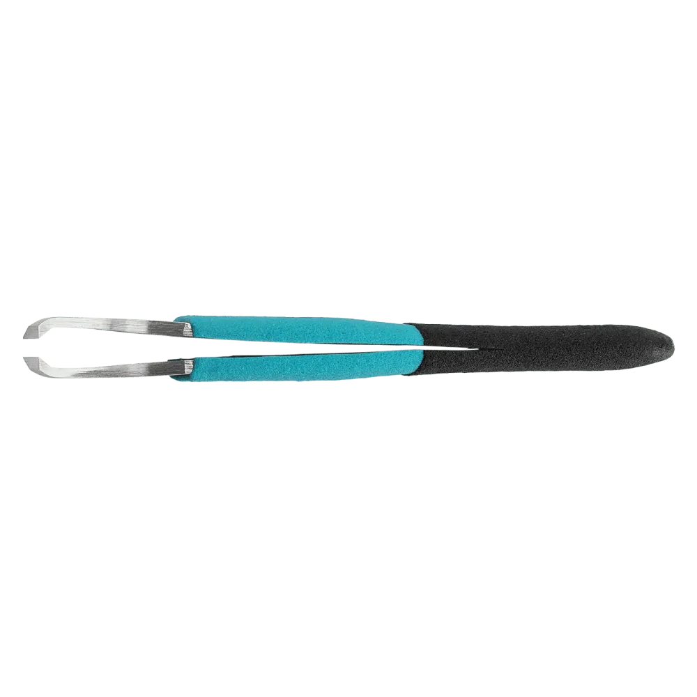 Cutting tweezers with ergonomic foam handles