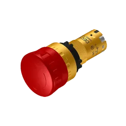 Emergency stop switch, 1x NC contact, push-in connection