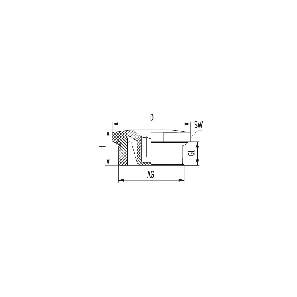 Hummel V-NE-SD with O-ring (metric)