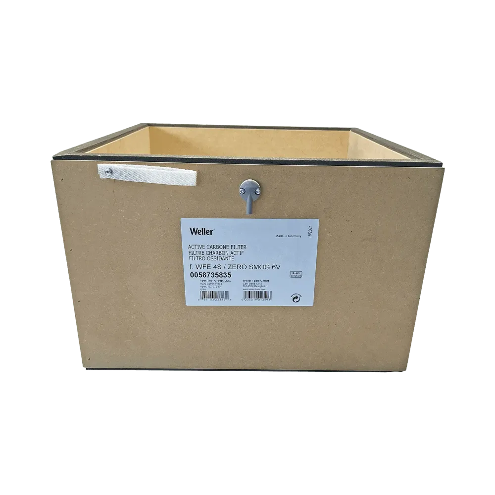 Broadband gas filter for adhesive vapors