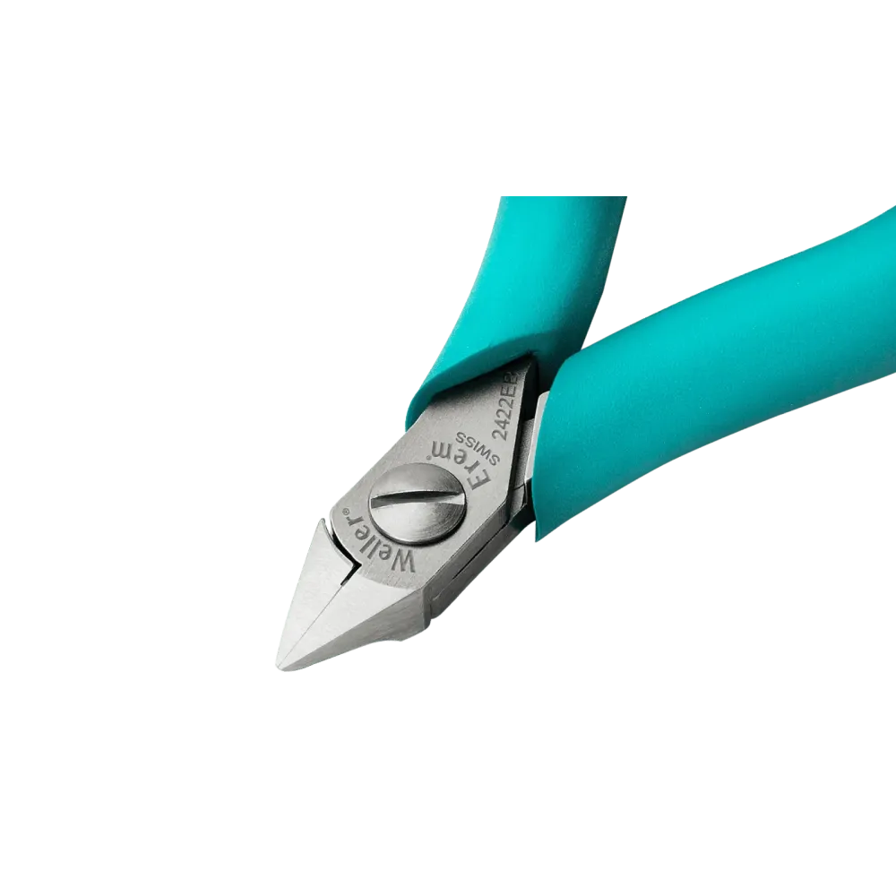Ergonomic side cutter, 5″, with tapered head, flush