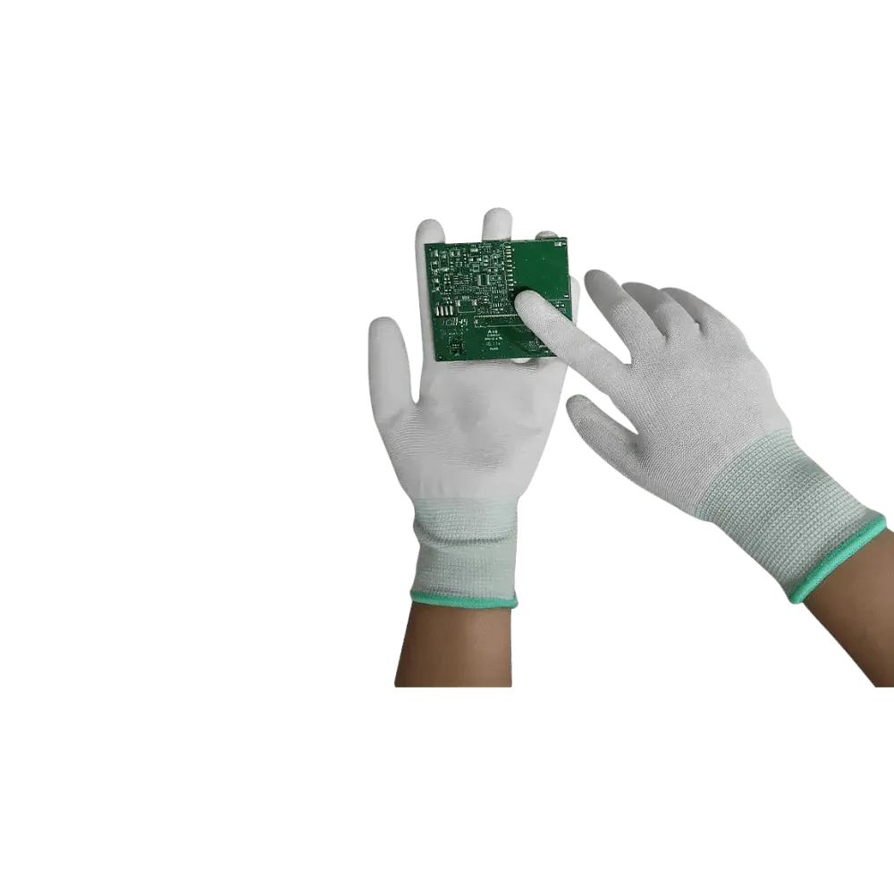 ESD antistatic gloves without reinforcement, nylon