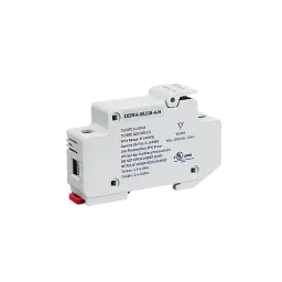 Fuse holder for top-hat rail and fuse 4A/1500Vdc