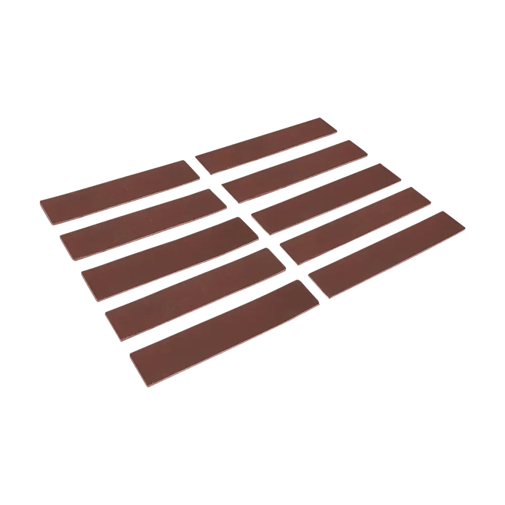 Self-adhesive leather strips 125 x 25 x 3.0 mm (PU10)