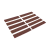 Self-adhesive leather strips 125 x 25 x 3.0 mm (PU10)