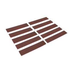 Self-adhesive leather strips 125 x 25 x 3.0 mm (PU10)
