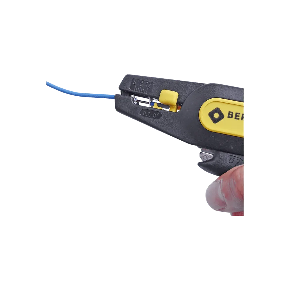 Automatic wire stripper 0.2-6 mm² with stop