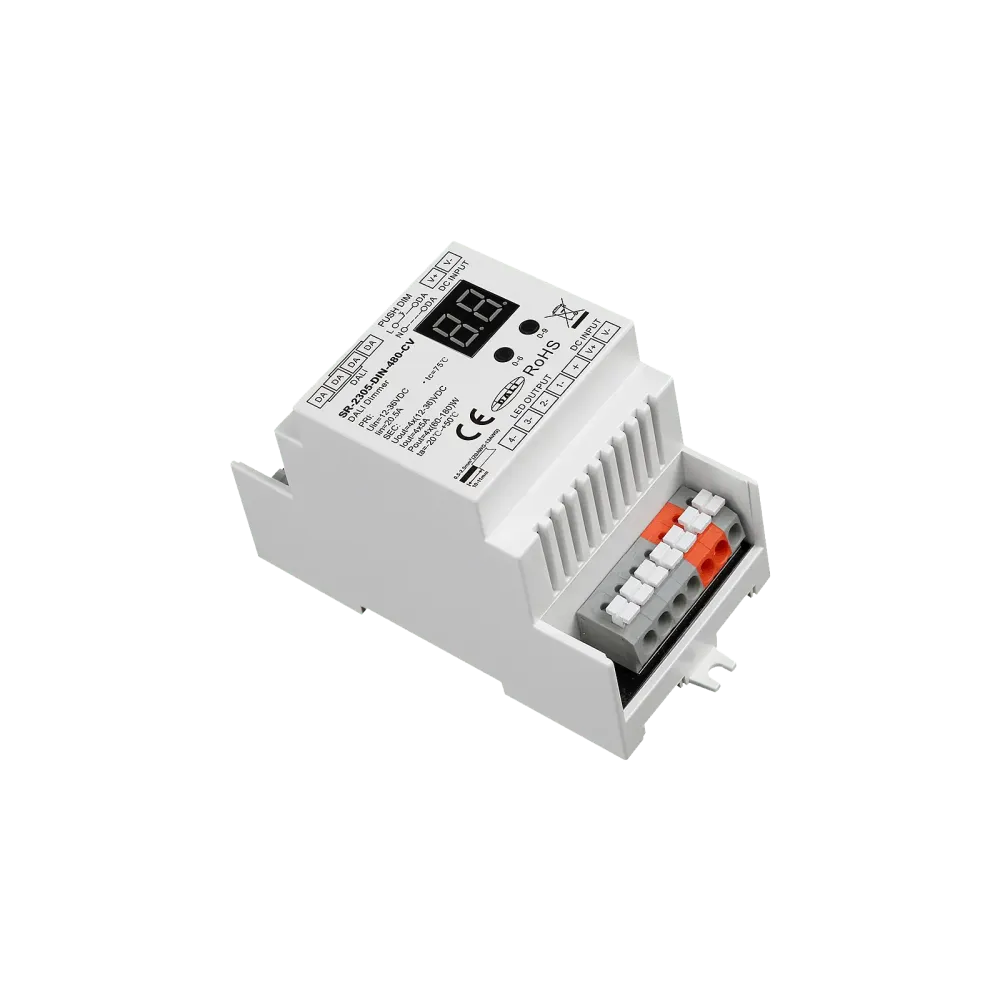 4 CHANNEL DALI DT6 / AC-PUSH LED DIMMER, DIN RAIL