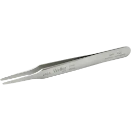 Precision tweezers with flat rounded tips