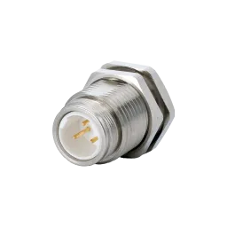 Housing M16 appliance coupler rear wall mounting, with locknut