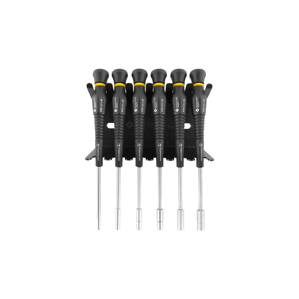 ESD socket wrench set 6 pcs (incl. ESD stand)
