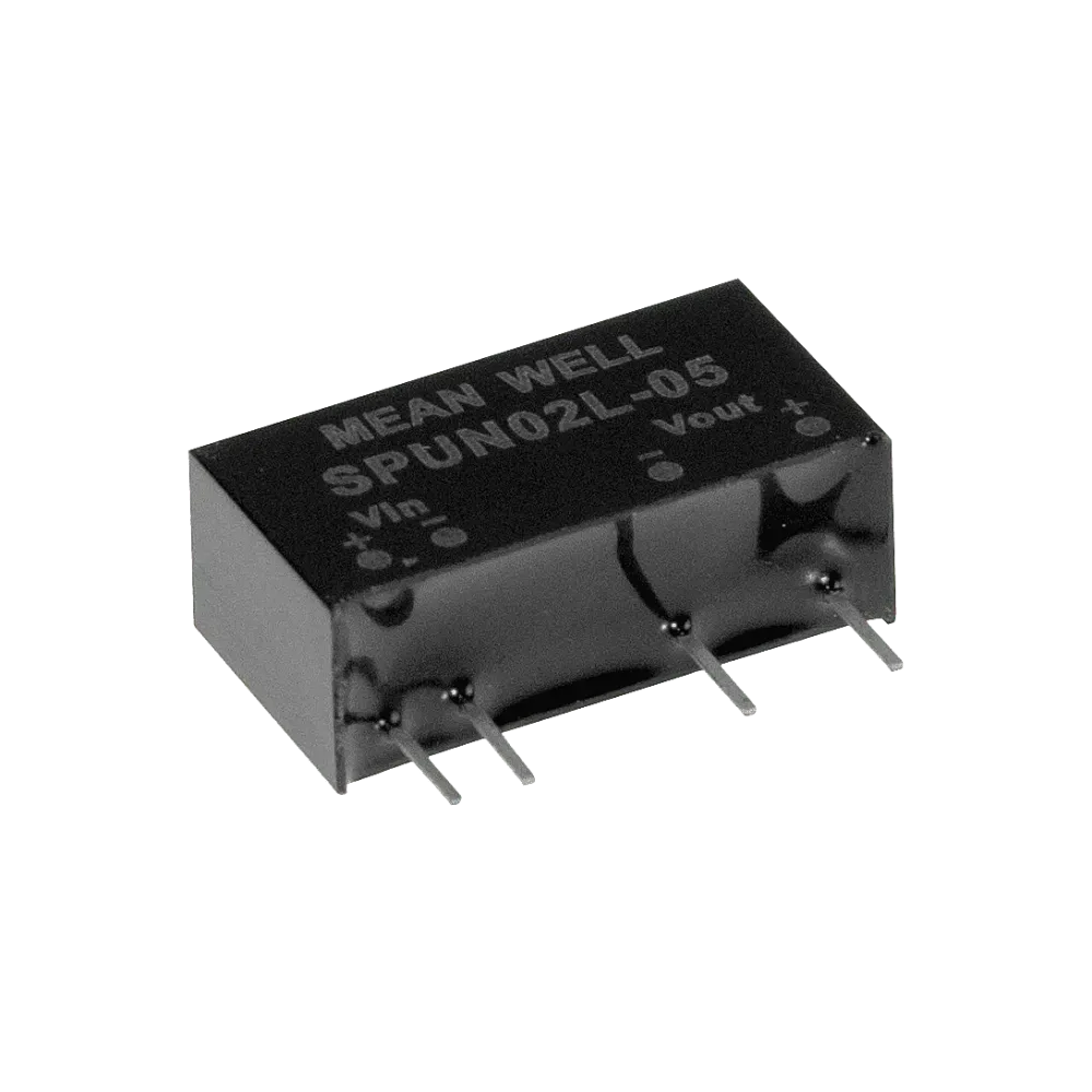 2W DC/DC converter, input 4.5...5.5V, output 12V/0.167A