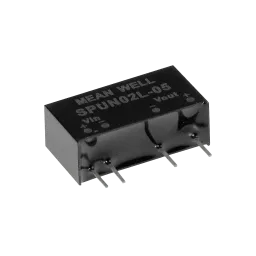 2W DC/DC converter, input 4.5...5.5V, output 12V/0.167A
