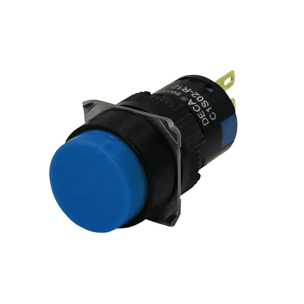 Pushbutton, blue, 2NC+2NO