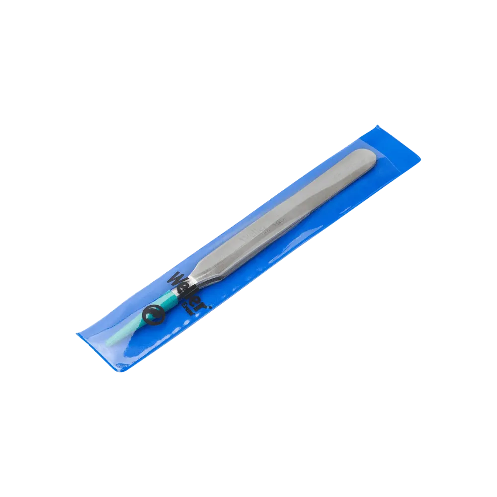Precision tweezers with fine rounded and flexible tips