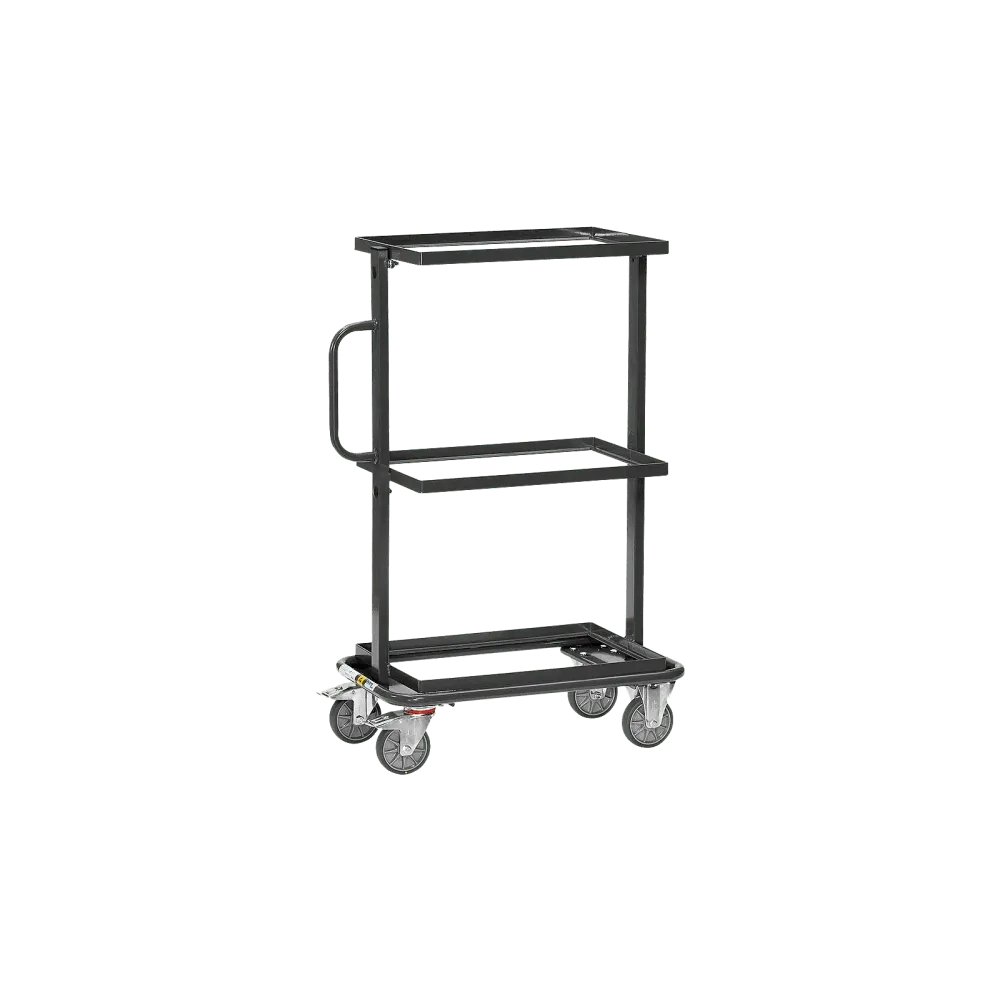 ESD side trolley, 200 kg, with open frame