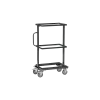 ESD side trolley, 200 kg, with open frame