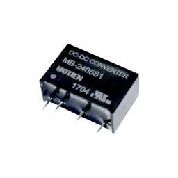 1W DC/DC converter, input 36...75V, output +/-12V / +/-0.042A