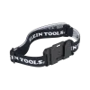 Rechargeable headlamp with fabric strap