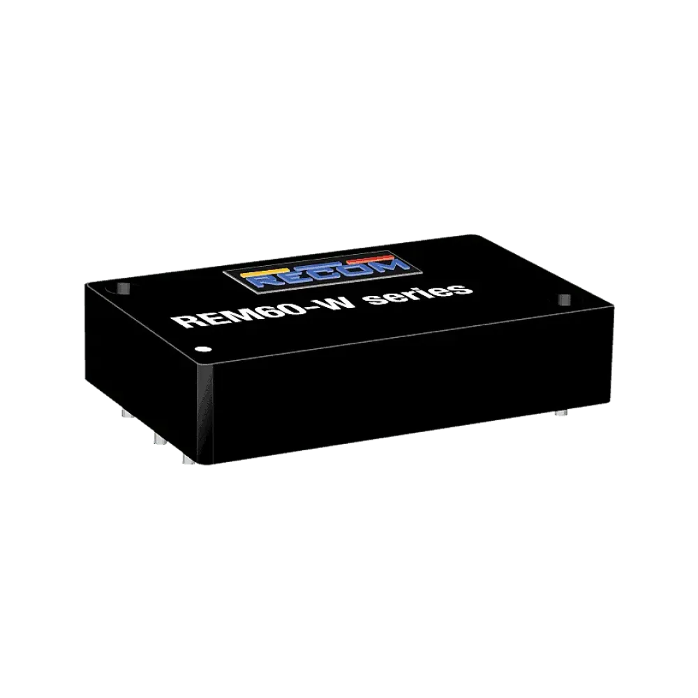 60W DC/DC converter, input 18...75V, output 12V/5A, medical, industrial