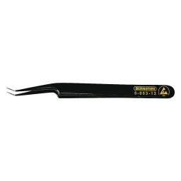 ESD SMD tweezers 110mm shape 5abb stainless steel angle 30° very fine, dissipative