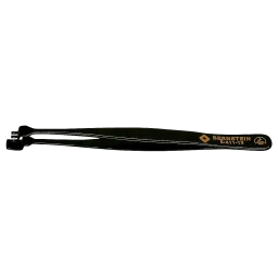 ESD wafer tweezers 130mm shape 3 DWF with teeth, dissipative