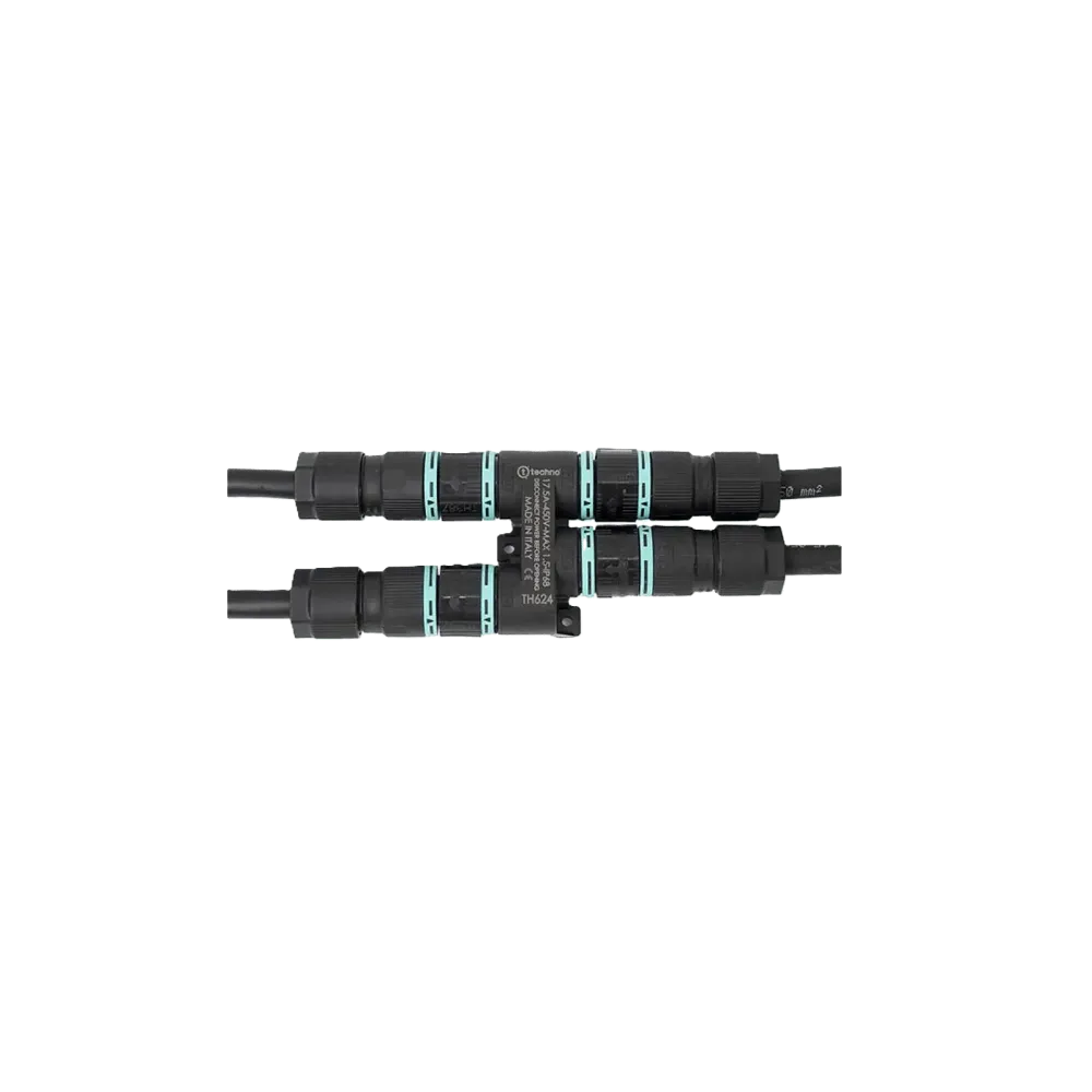 Set: H-cable distributor TH624, 4-gang, 4P, screw connection, D7.0-12, IP68