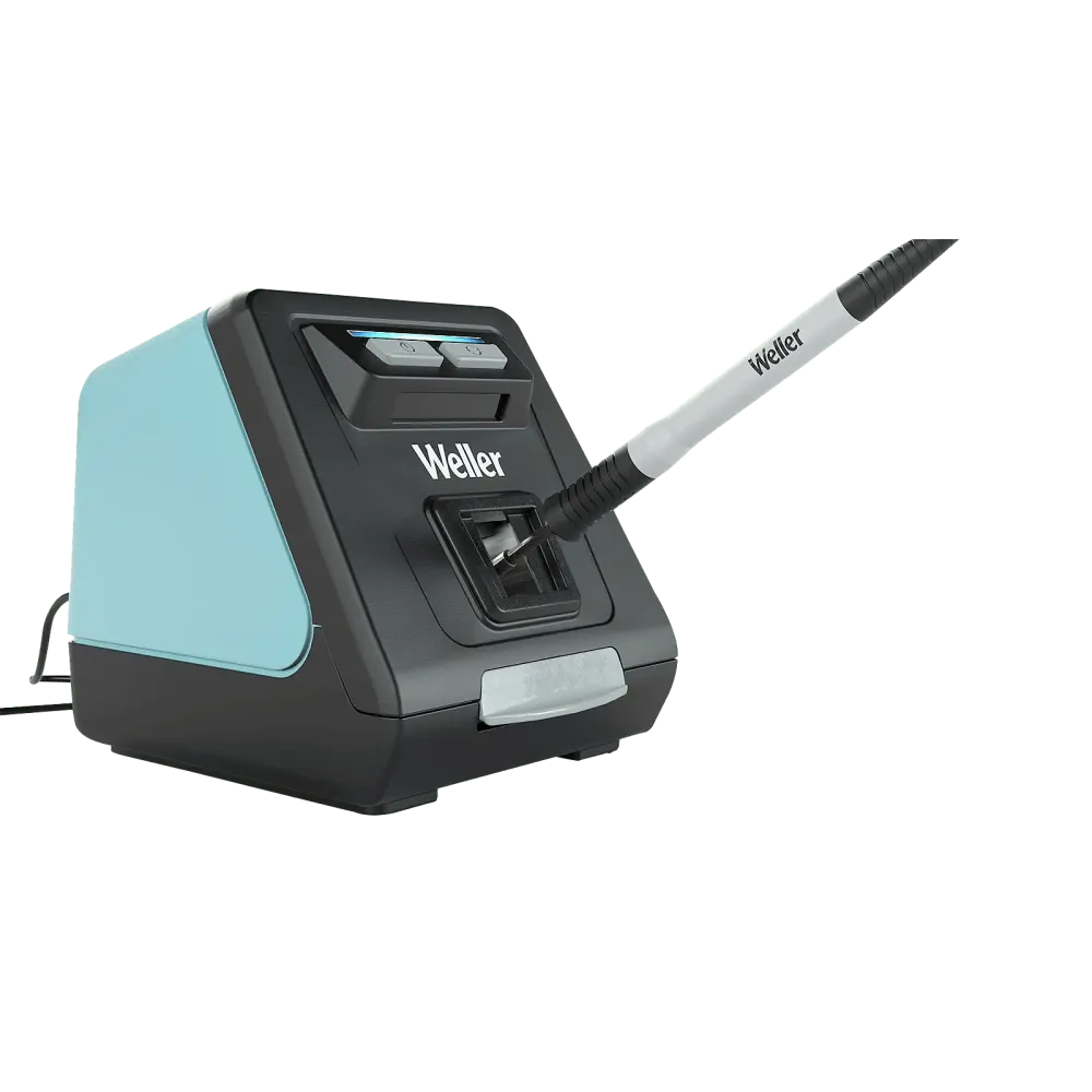Automatic tip cleaner with metal brushes