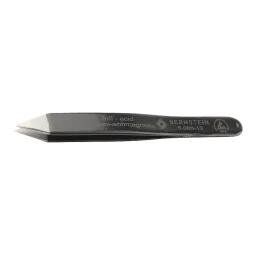 ESD SMD MINI tweezers 90mm shape H stainless steel, short wide, dissipative